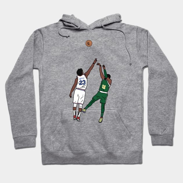 Kyrie Forces Overtime On Christmas Hoodie by rattraptees